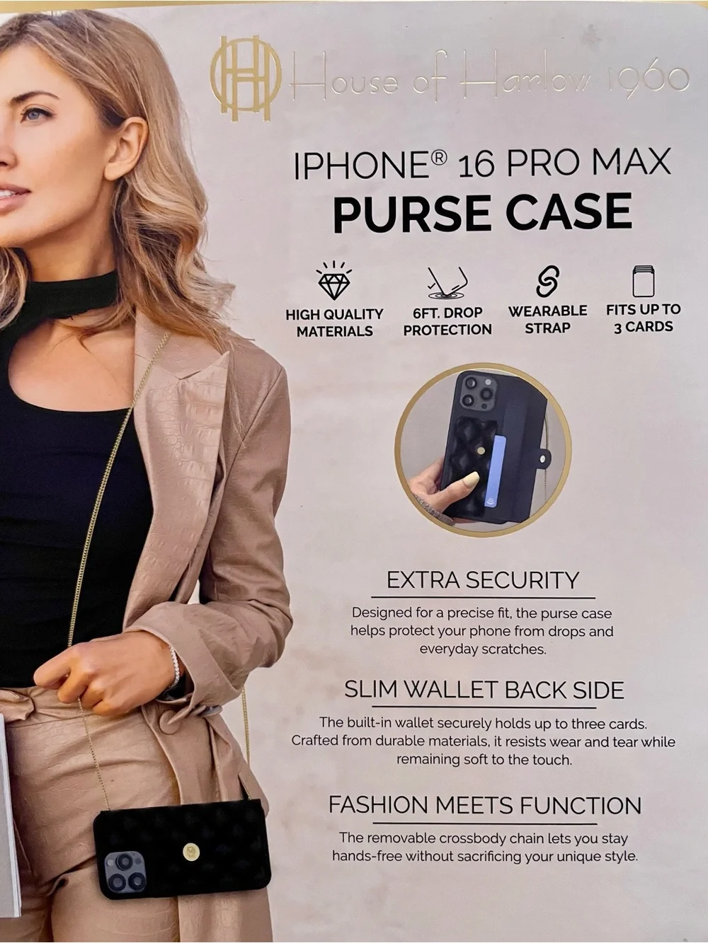 Crossbody purse iPhone case